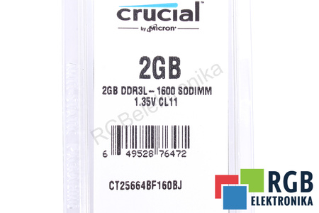 2GB DDR3L-1600MHZ MICRON SODIMM 1.35V CL11