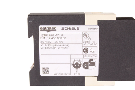 ESTOP-2 ENTRELEC 2.450.800.00 RELAIS DE SÉCURITÉ
