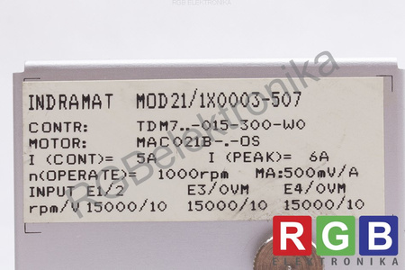 211X0003-507 INDRAMAT MOD21/1X0003-