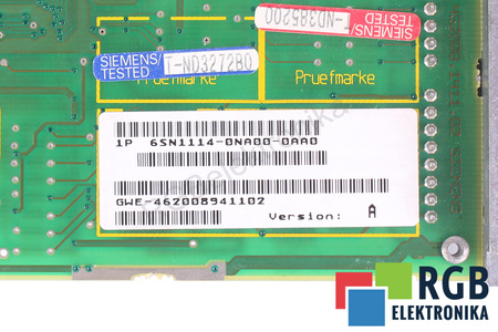 6SN1114-0NA00-0AA0 SIEMENS SIMODRIVE 611 VERSION A POUR PIÈCES