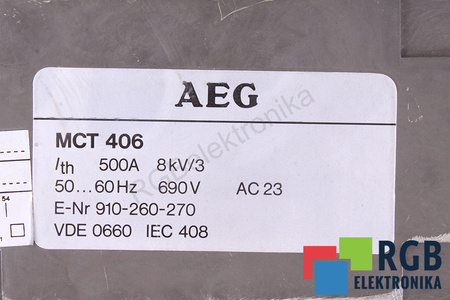 MCT406 AEG SECTIONNEUR