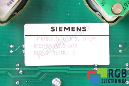 6FC5103-0AD03-0AA0 SIEMENS SINUMERIK 840C/840CE VERSION B CLAVIER
