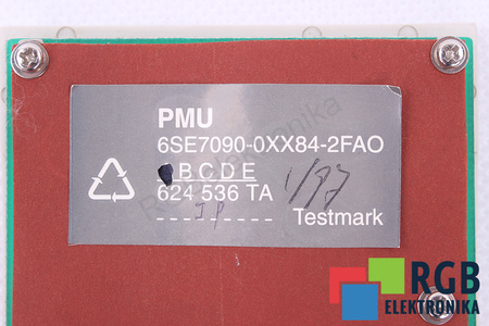 6SE7090-0XX84-2FA0 SIEMENS SIMOVERT MASTERDRIVES PANNEAU DE CONTRÔLE ET DE COMMANDE