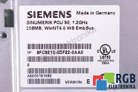 6FC5210-0DF22-0AA0 SIEMENS SINUMERIK PCU 50 VERSION E