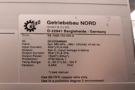 SK700E-152-340-A NORD SANS CAPOT