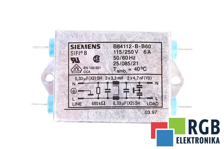 B84112-B-B60 SIEMENS SIFI B FILTRE