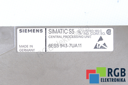 6ES5943-7UA11 SIEMENS CPU 943 SIMATIC S5