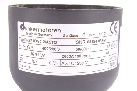 DR62.0X80-2 DUNKERMOTOREN CAPOT DU VENTILATEUR