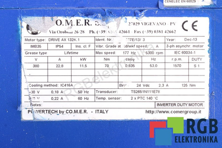 DRIVEAX132K.1 COMER STATOR