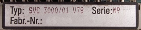 SVC 3000/01V78 HAUSER