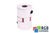 YH10-46-16-16-70 D=46MM D1= D2=16MM L=70MM ALUMINIUM ACCOUPLEMENT ÉLASTIQUE A MÂCHOIRES