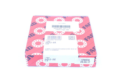6212-2ZC3 FAG 13000RPM, 6300RPM, 60X110X22 55.3KN, 36KN ROULEMENT