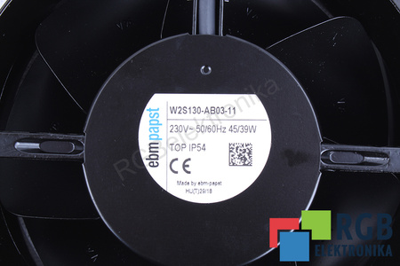 W2S130-AB03-11 EBM PAPST 172X150X55MM, 230V VENTILATEUR