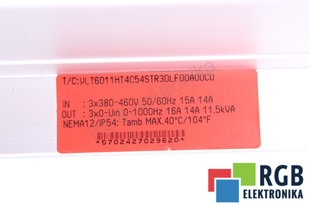 VLT6011HT4C54STR3DLF00A00C0 DANFOSS VLT6000 HVAC 175Z7053