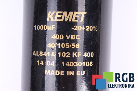 CONDENSATEUR ALS41A KEMET 1000UF, 400VDC