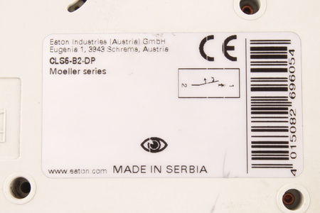 CLS6-B2-DP EATON 269605 Z-AHK DISJONCTEUR A MAXIMUM DE COURANT