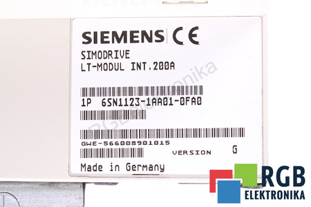 6SN1123-1AA01-0FA0 SIEMENS SIMODRIVE 611 VERSION G