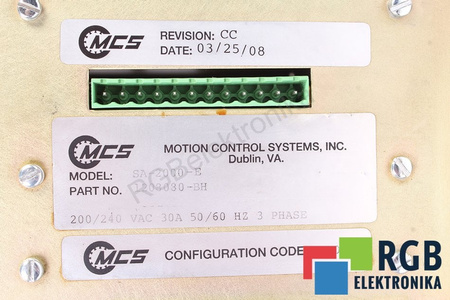 SA-2000-E MCS