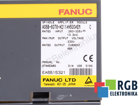 A06B-6078-H211#H500#EM FANUC BOÎTIER