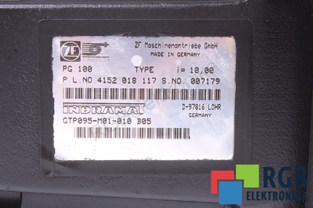 PG100 ZF GTP095-M01-010B05 I=10 RÉDUCTEUR
