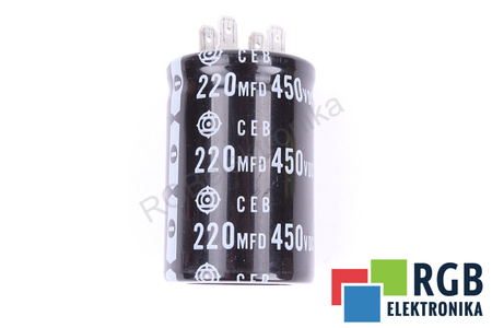 CONDENSATEUR 220MFD 450VDC CEB