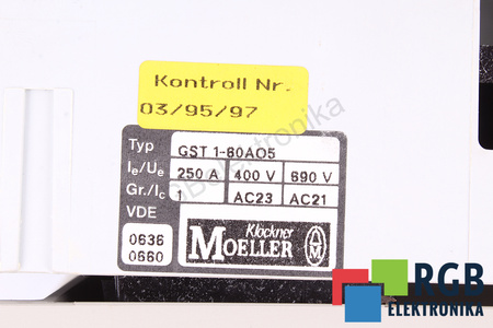 GST1-60AO5 KLOCKNER MOELLER SECTIONNEUR
