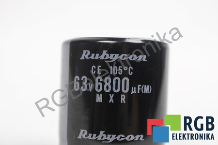 CONDENSATEUR MXR RUBYCON 6800UF, 63VDC