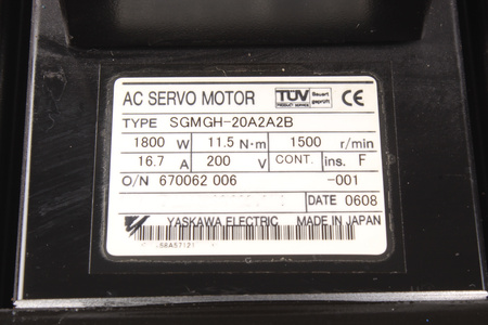 SGMGH-20A2A2B YASKAWA