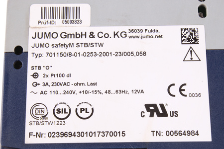 701150/8-01-0253-2001-23/005.58 JUMO RELAIS DE SÉCURITÉ