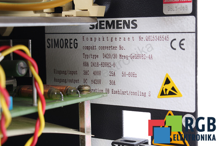 6RA2418-6DV62-0 SIEMENS D420/30 MREQ-GEG6V62-4A SIMOREG K