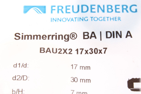 17X30X7 FREUDENBERG BAU2X2 72 NBR 902 JOINT SPI