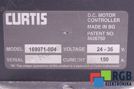 169071-004 CURTIS D.C. MOTOR CONTROLLER