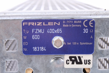 FZMU400X65 FRIZLEN 30OHM, 0.6KW RÉSISTANCE DE FREINAGE