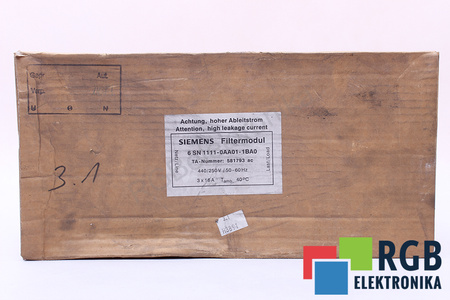 6SN1111-0AA01-1BA0 SIEMENS SIMODRIVE 611 FILTRE