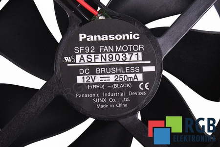 ASFN90371 PANASONIC 92X92X25MM, 12V VENTILATEUR