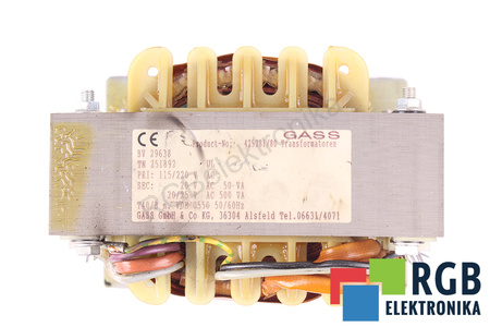 BV29638 GASS TN251892 115/220V, 20/20/25V TRANSFORMATEUR