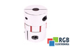 YH10-65-19-19-90 D=65MM D1/ D2=19/19MM L=90MM ALUMINIUM ACCOUPLEMENT ÉLASTIQUE A MÂCHOIRES