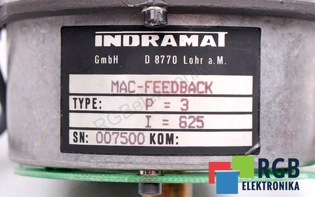MAC-FEEDBACK INDRAMAT P=3 I=625 SYSTEME DE MESURE