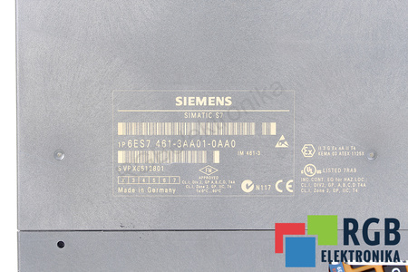 6ES7461-3AA01-0AA0 SIEMENS SIMATIC S7-400 IM461-3