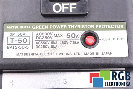 T-50 BAT3-50-5 MATSUSHITA DISJONCTEUR MOTEUR