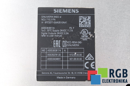 6FC5371-0AA30-0AA1 SIEMENS SINUMERIK 840D SL NCU 710.3 PN