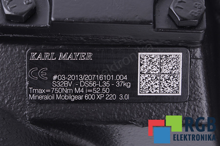 S32BV-DS56-L35 KARL MAYER I=52.50 RÉDUCTEUR