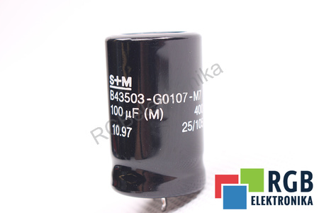CONDENSATEUR B43503-G0107-M7 S+M 100UF, 400VDC