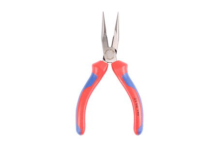 PINCES COUPANTES DE CÔTÉ A BECS DEMI-RONDS, PINCES RADIO 25 02 140 KNIPEX 25 02 140 8MM, 2.5MM, 2MM, 42MM, 15MM 140X48X17MM