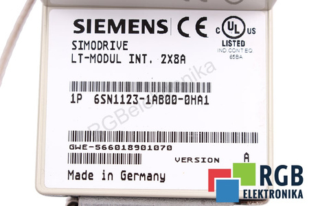 6SN1123-1AB00-0HA1 SIEMENS SIMODRIVE 611 VERSION A LT-MODUL INT.2X8A