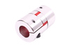 YH10-46-24-24-70 D=46MM D1=D2=24MM L=70MM ALUMINIUM ACCOUPLEMENT ÉLASTIQUE A MÂCHOIRES
