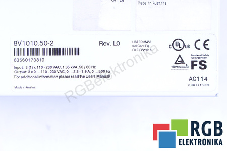 8V1010.50-2 B&R AUTOMATION ACOPOS 1010