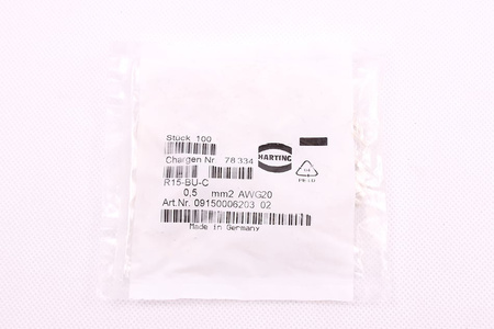 BROCHE DE PRISE R15-BU-C HARTING 0.5MM2