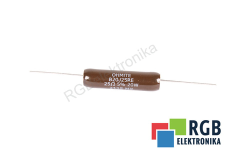 RÉSISTANCE B20J25RE OHMITE 25 OHM