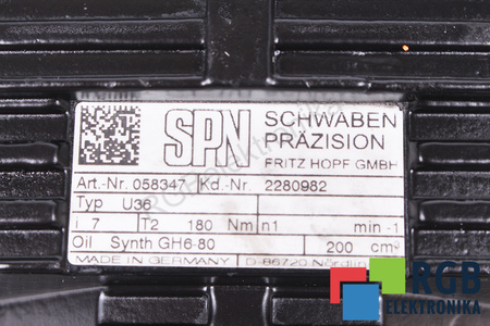 U36 SPN ART.-NR. 058347 I=7 RÉDUCTEUR